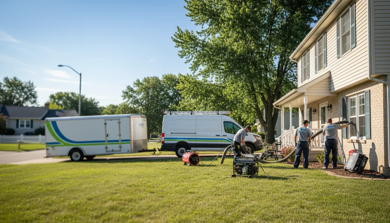 Flooded Basement Restoration And Cleanup With Repair in Newaygo, MI near me